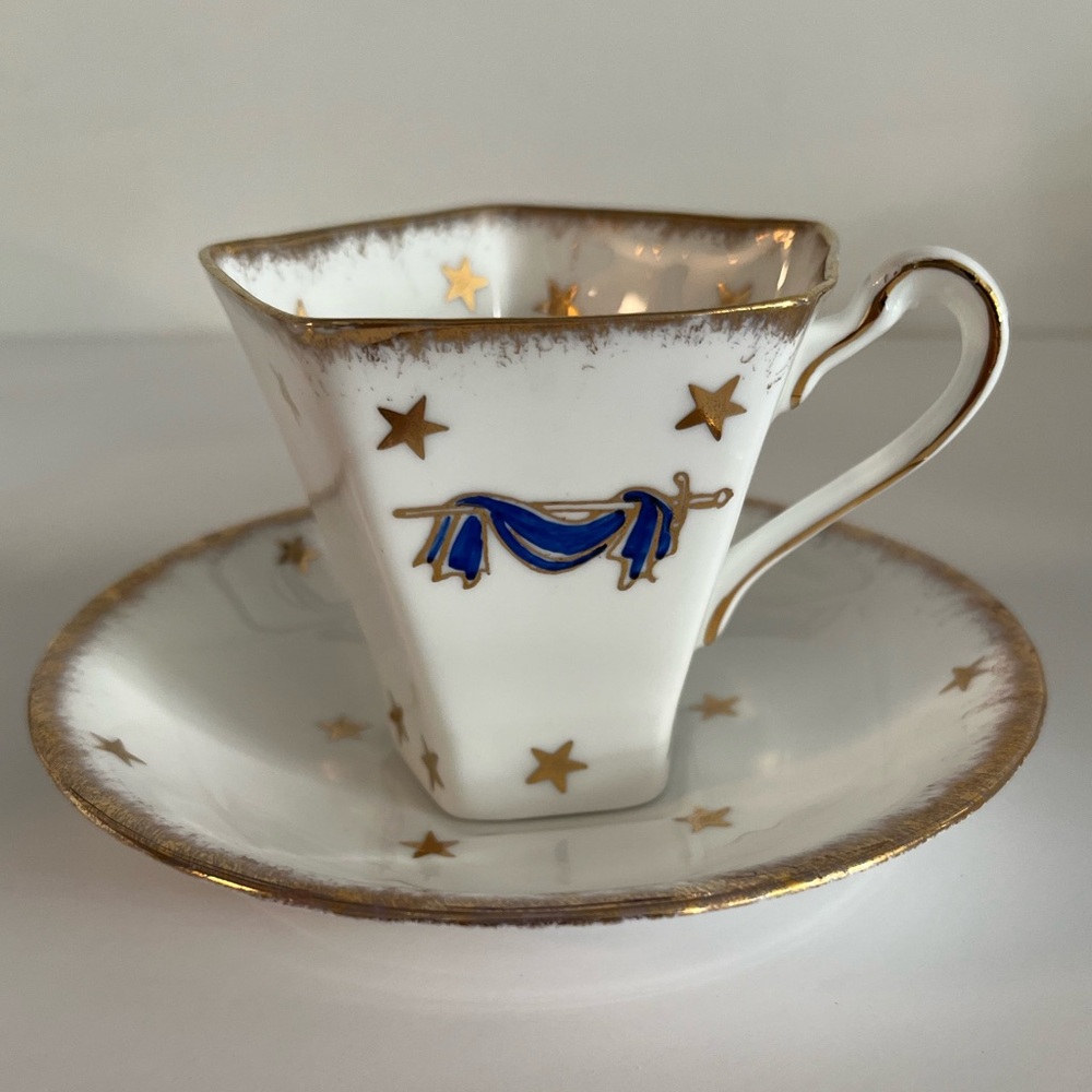 Vintage Gladstone fine bone China teacup and saucer Set